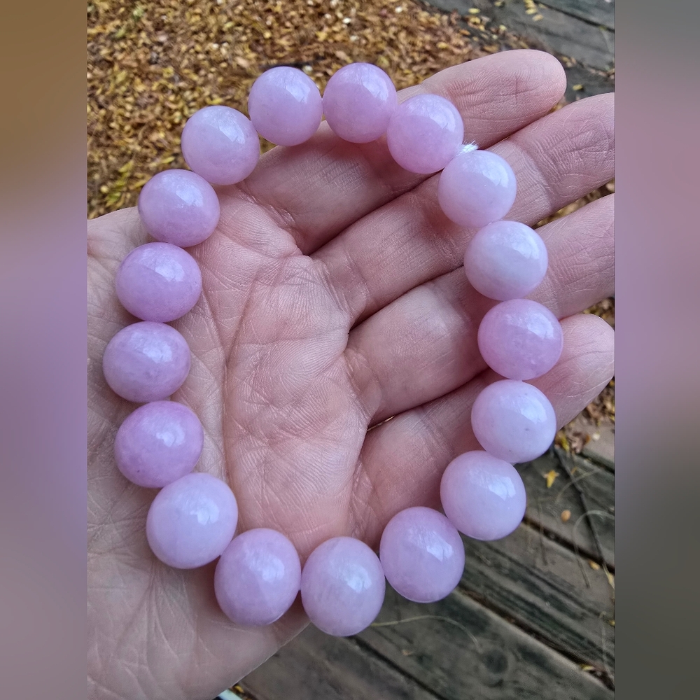 12mm Kunzite Bracelet ON SALE - Picture 7 of 7